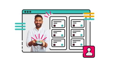 A person holds a controller while standing inside a Jira kanban window
