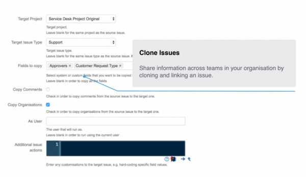 Clone issues screenshot