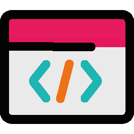 A colourful glyph shows a code editor