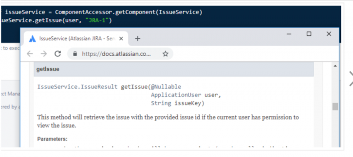 Sample of Javadoc lookup