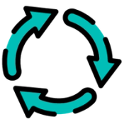 Icon of three arrows forming a circle