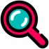 Magnifying glass to symbolise the search for better insights