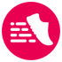 ScriptRunner glyph: a white trainer inside a pink circle.