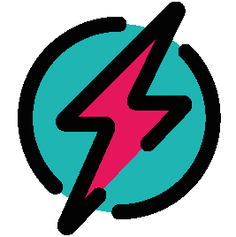 A lightning bolt icon