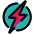 A lightning bolt icon