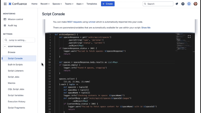 A GIF showing the go to references function in action