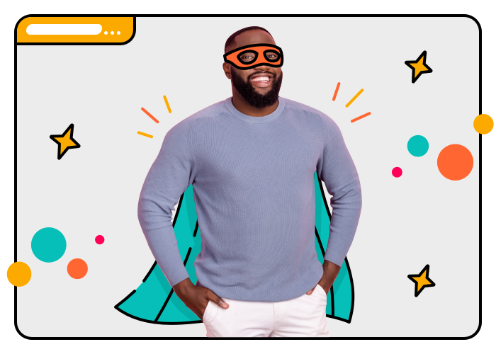 Jira admin with a hero cape and mask