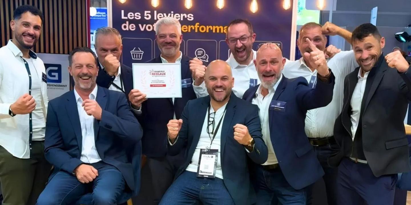 Equipe GAP avec le Grand Prix des Réseaux