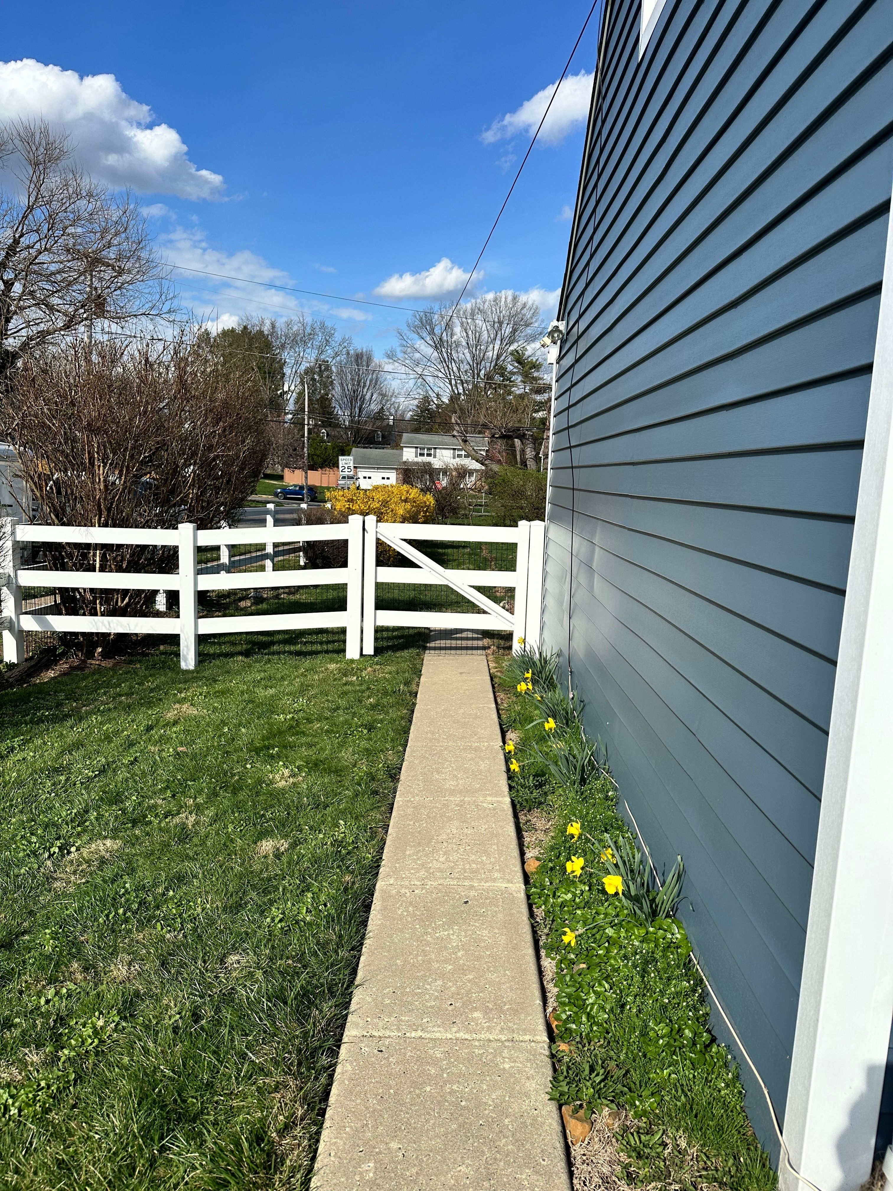 5' viny ranch rail gate 