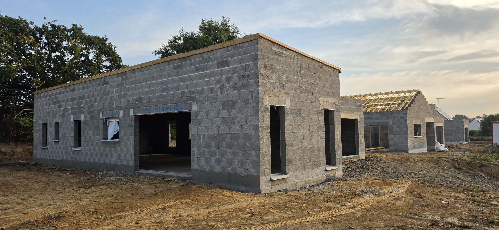 Construction simultanée de 6 pavillons contemporains Pludual