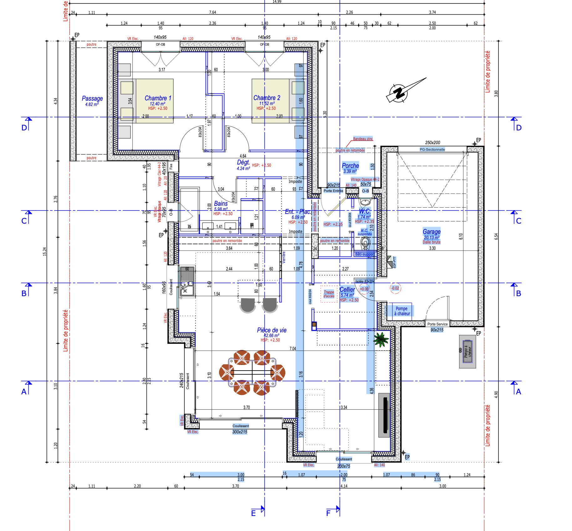Plan Pavillon Contemporain Plain Pied - 125 m²