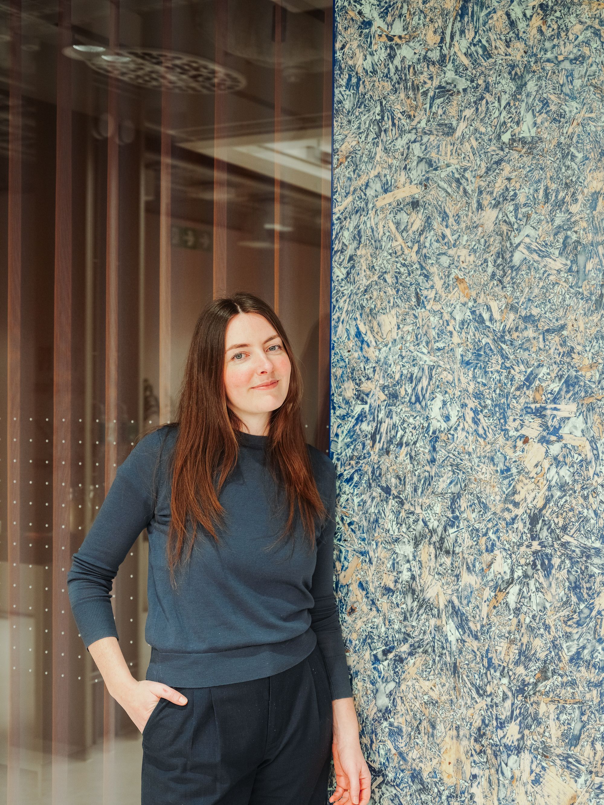 Local artist, Orla Lawn on the creation of Spelk: Feature walls inside Myo St Paul's