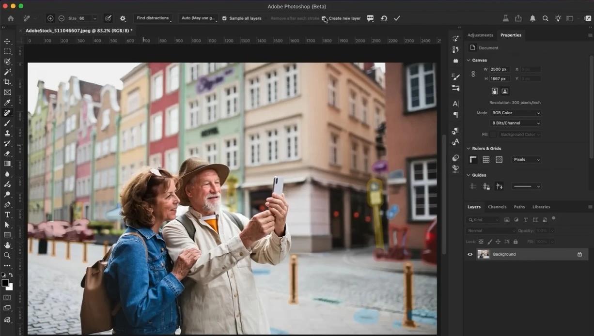herramienta eliminar en photoshop - antes