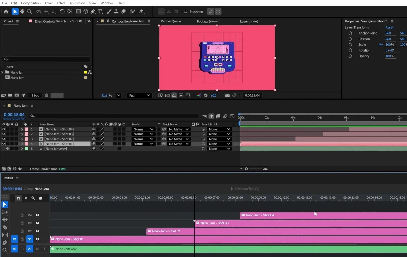 Railcut - After Effects