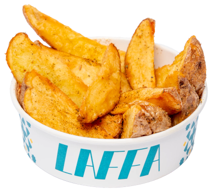 Laffa bowl met krokante aardappelpartjes