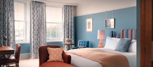 hotel room at University Arms, Cambridge