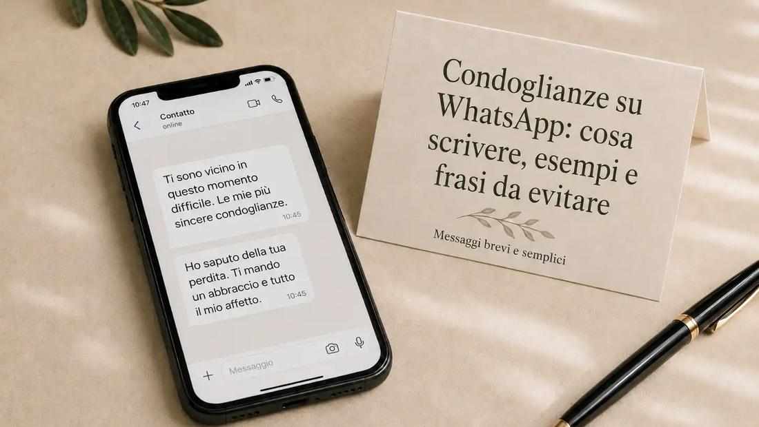 Condoglianze WhatsApp: frasi, esempi e cosa scrivere