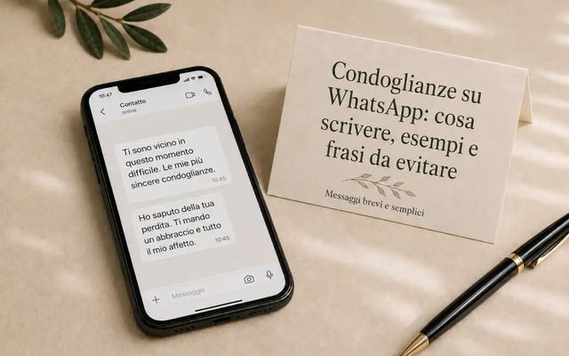 Condoglianze WhatsApp: frasi, esempi e cosa scrivere