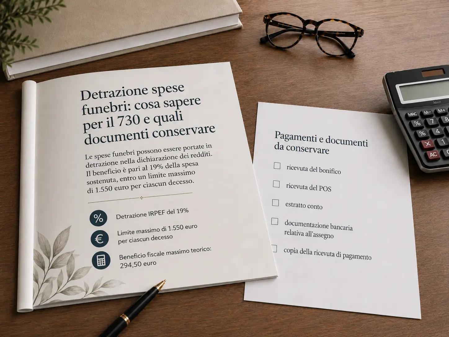 Detrazione spese funebri: importi, 730 e documenti
