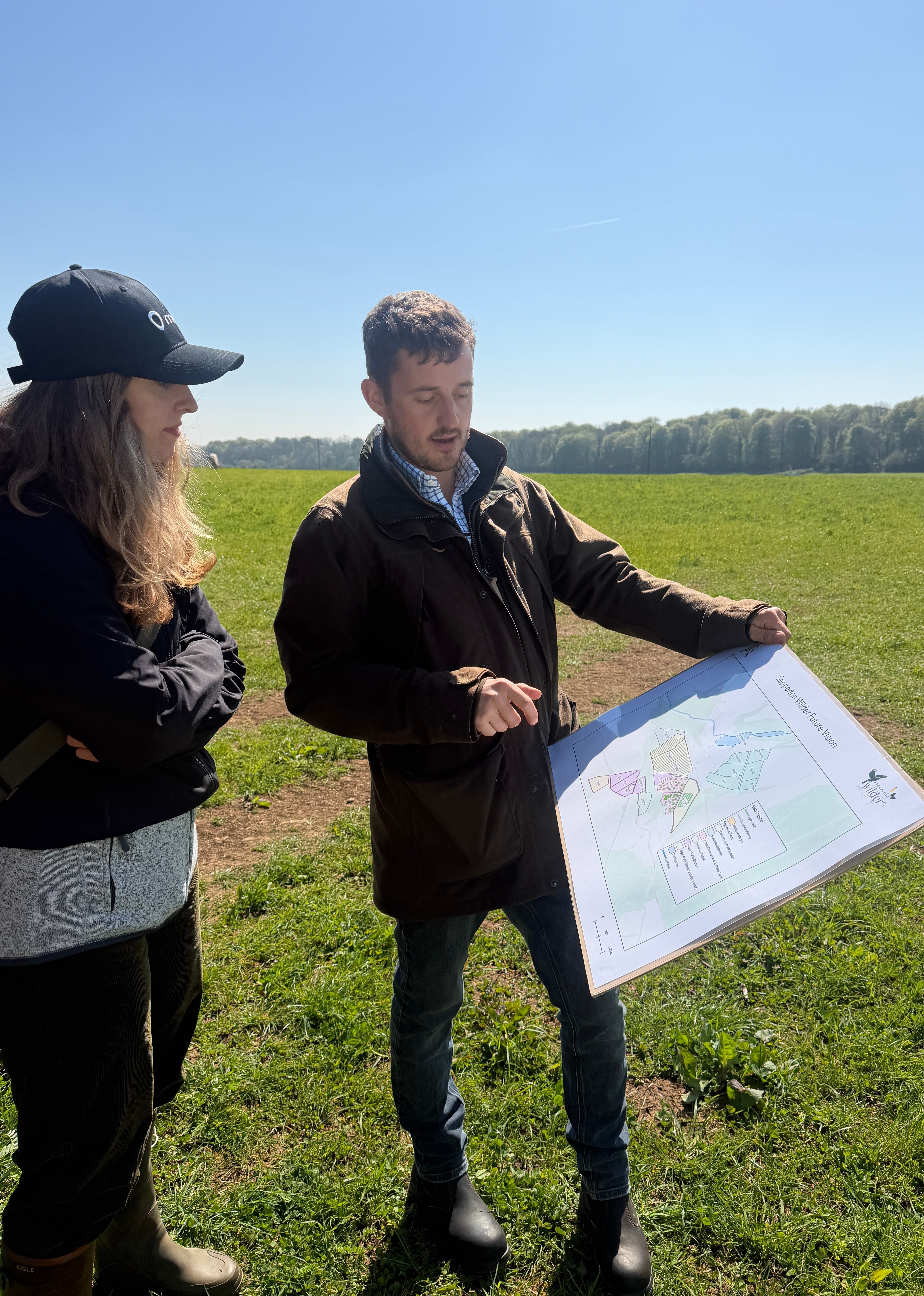 Monil learning about the future plan for Sapperton Wilder