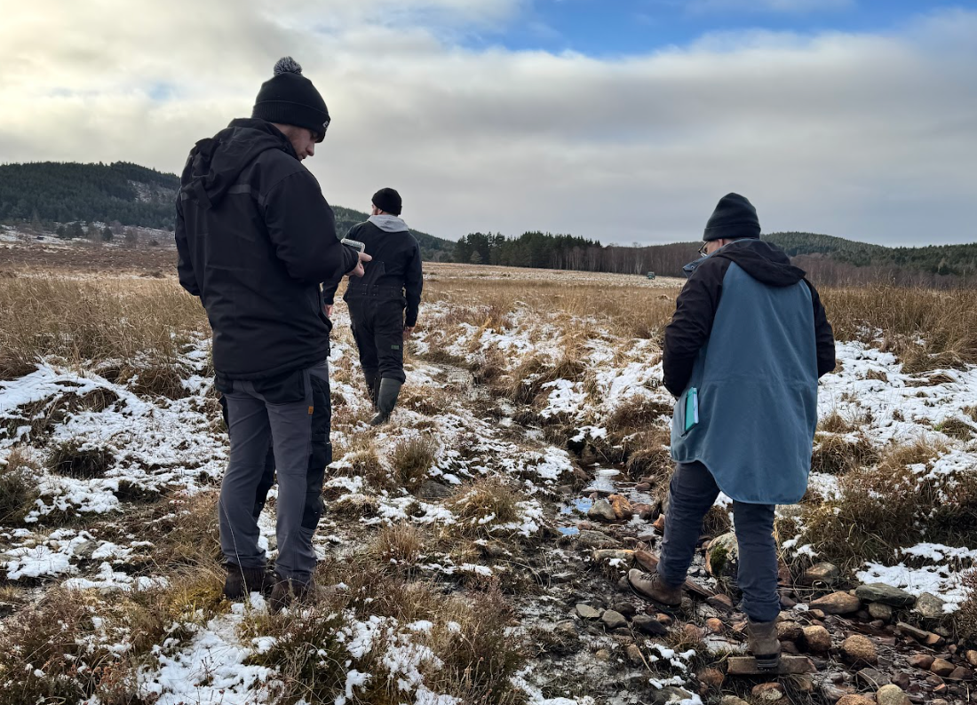 scouting the landscape in the scottish highlands