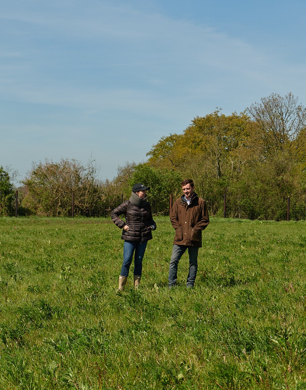 Monil employees visiting farms in the UK