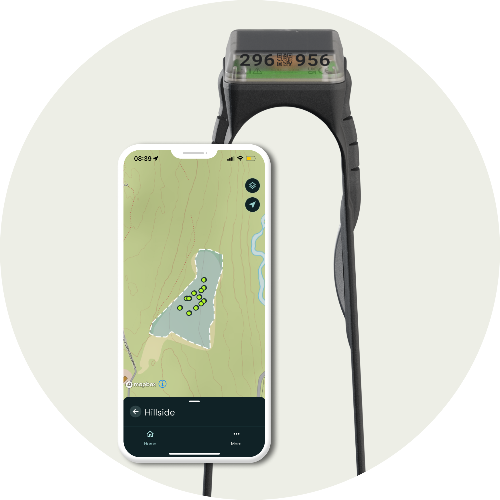 Monil app and collar