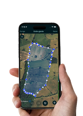 Move fences and pastures on the monil app