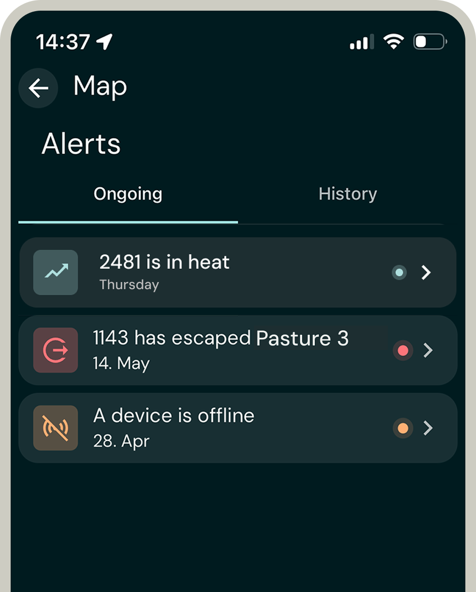 Get notified when something looks off.
