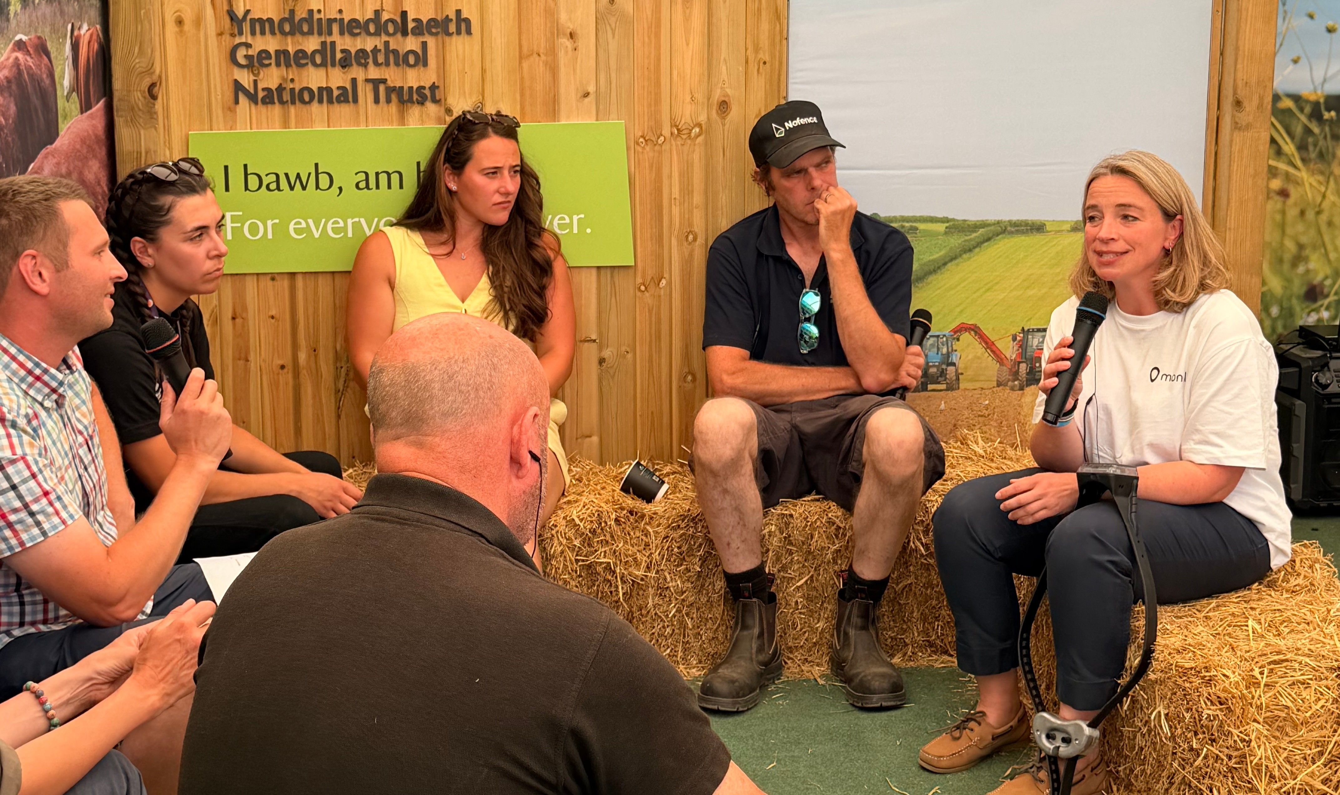 Sally, working in Sales in the UK being part of a National Trust panel at Royal Welsh