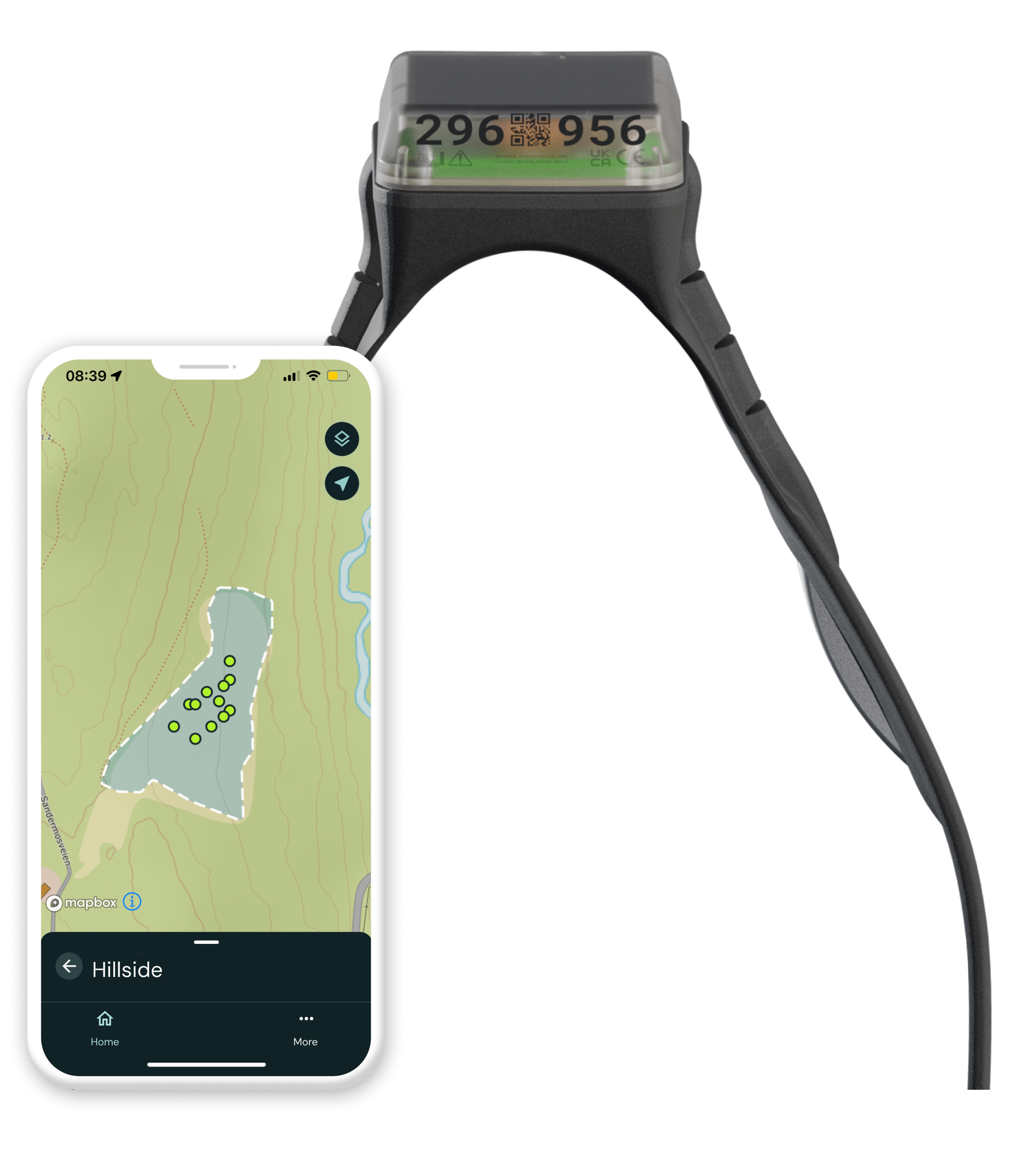 Monil app and collar