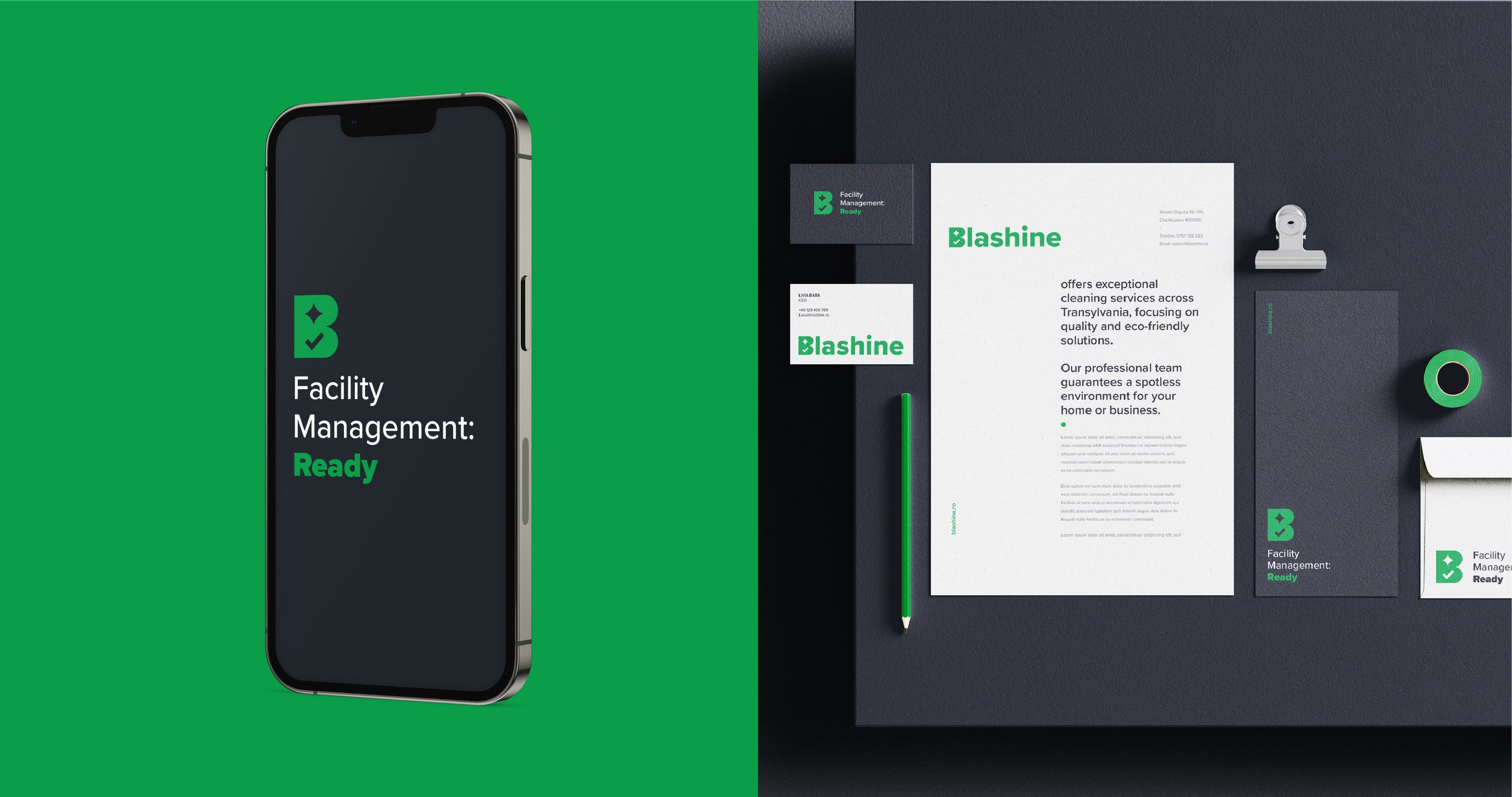 Business stationery, App splash screen