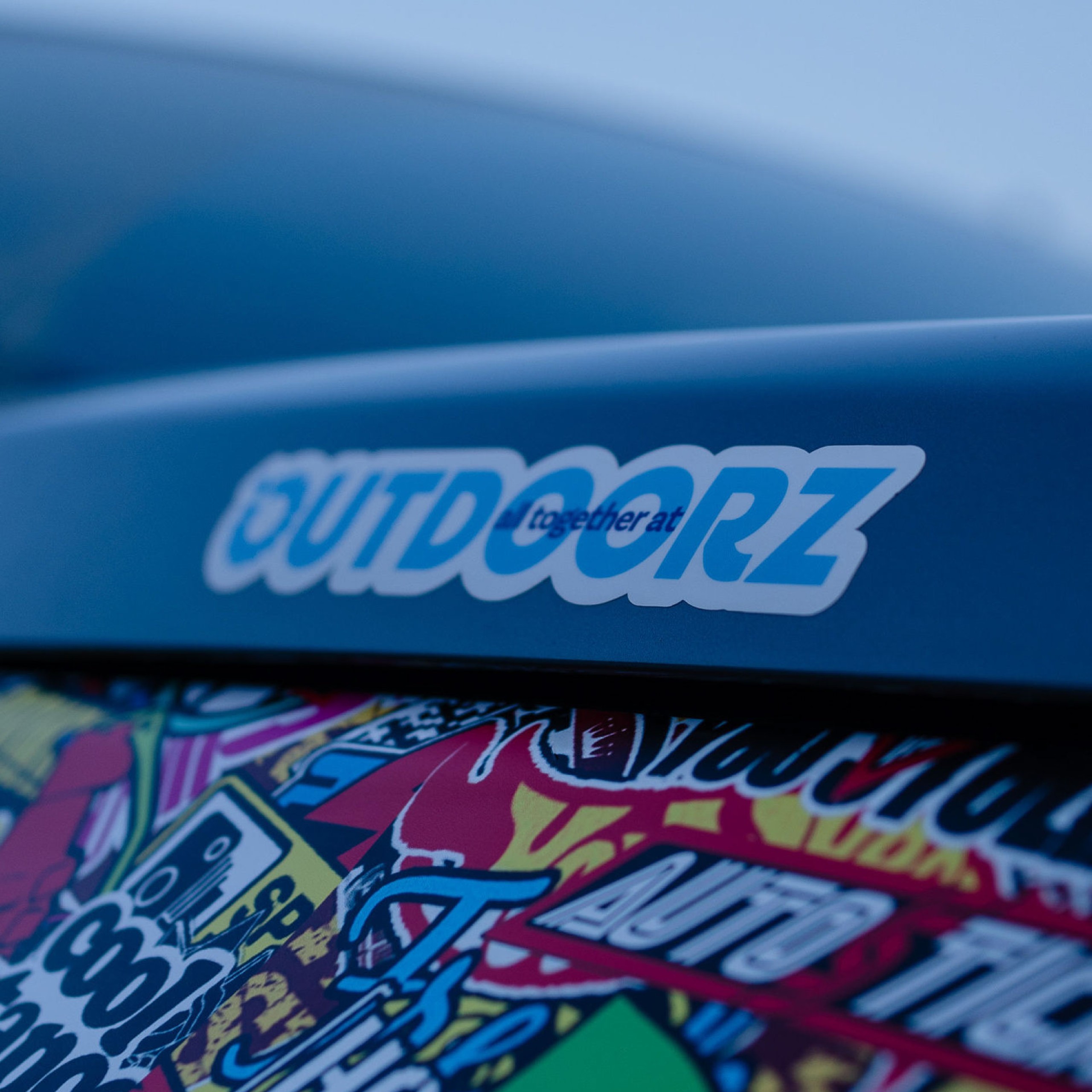Outdoorz sticker in context