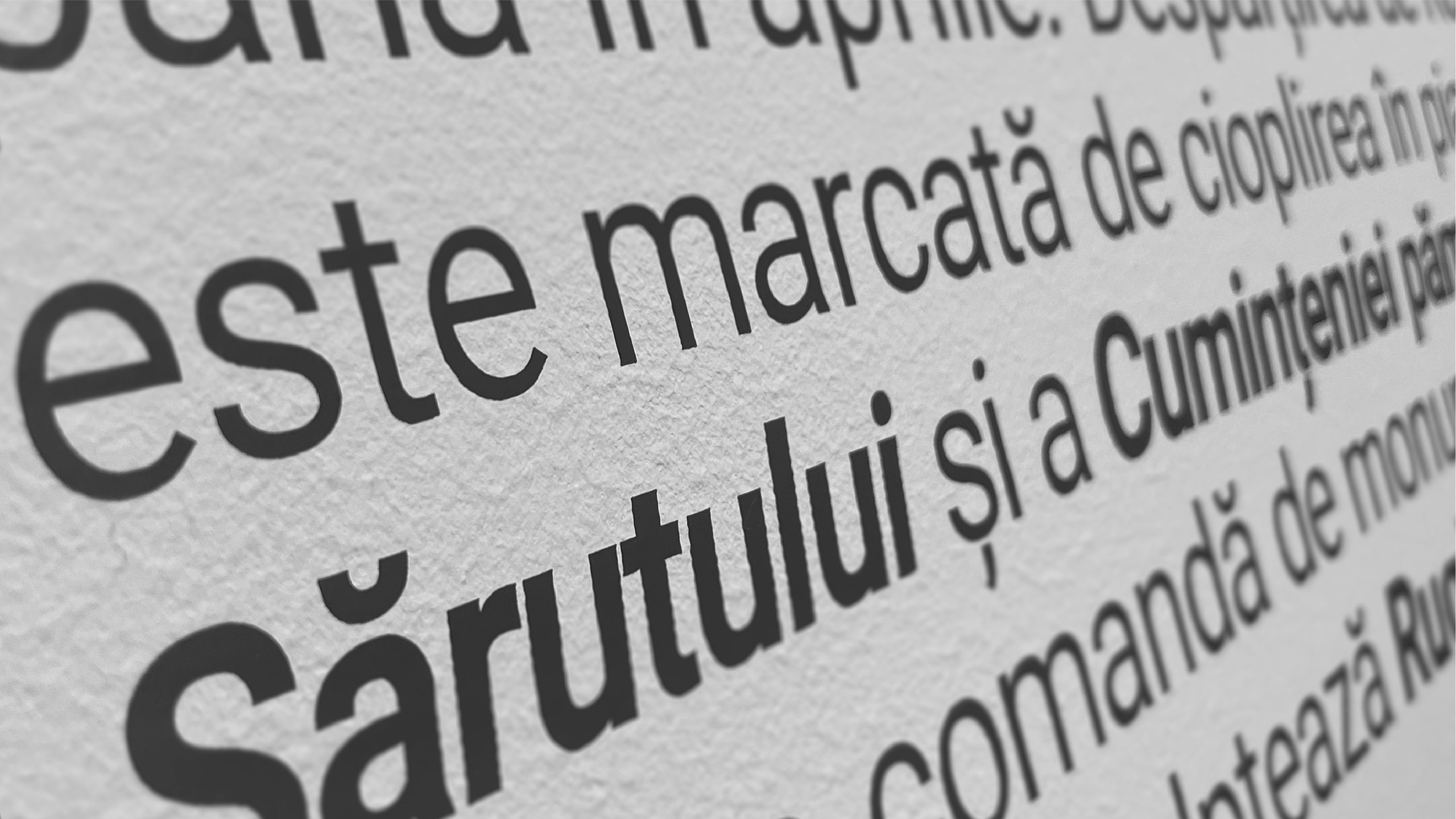 type close-up