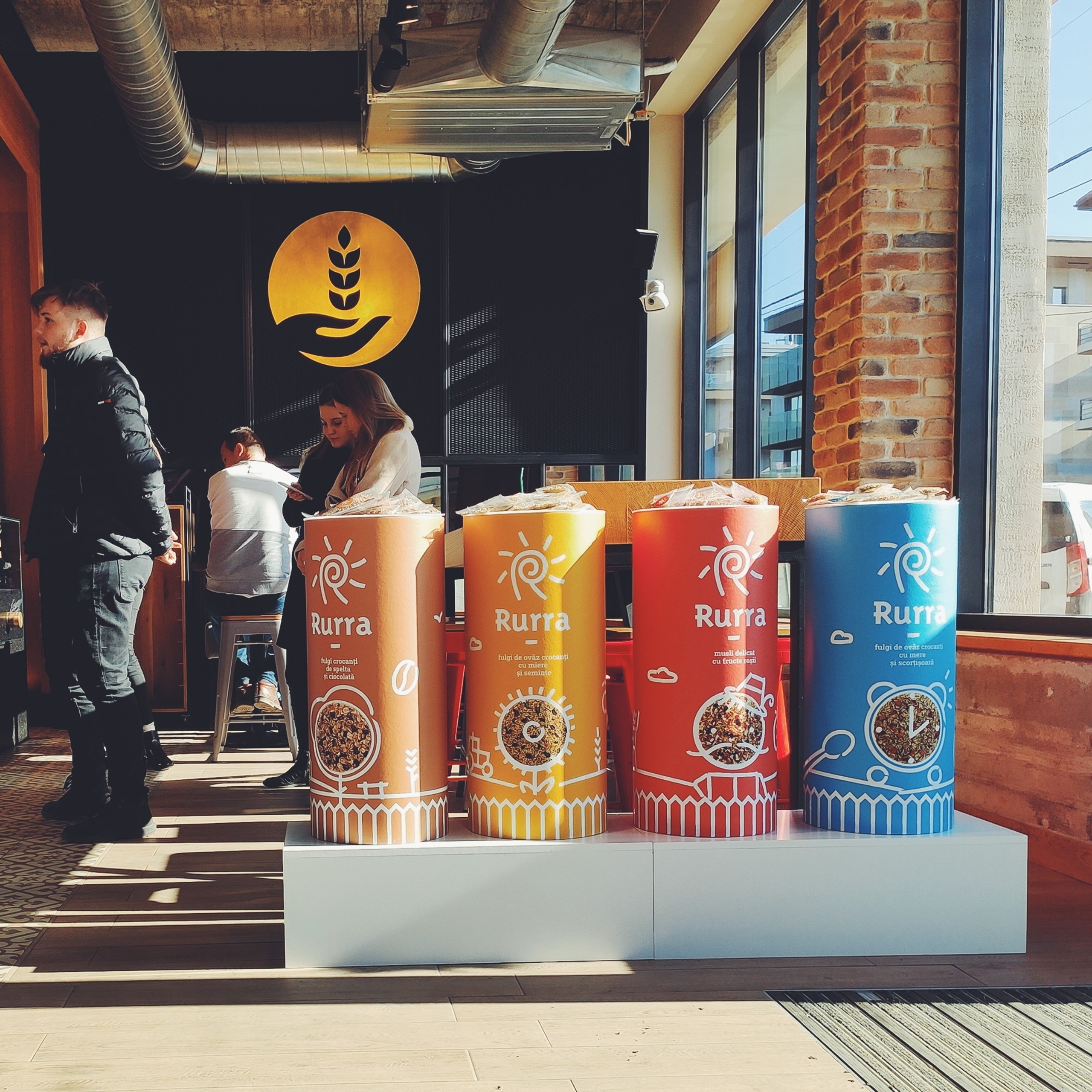 aura brand identity and packaging context