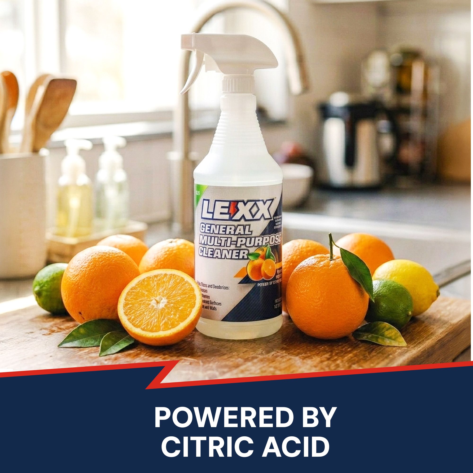 LEXX® General Multi-Purpose Cleaner Spray | Citric Acid Cleaner