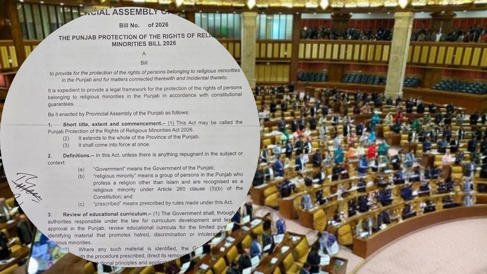 Punjab Minority Rights Bill 2026 Introduced Amid Debate Over Interfaith Marriage in Pakistan
