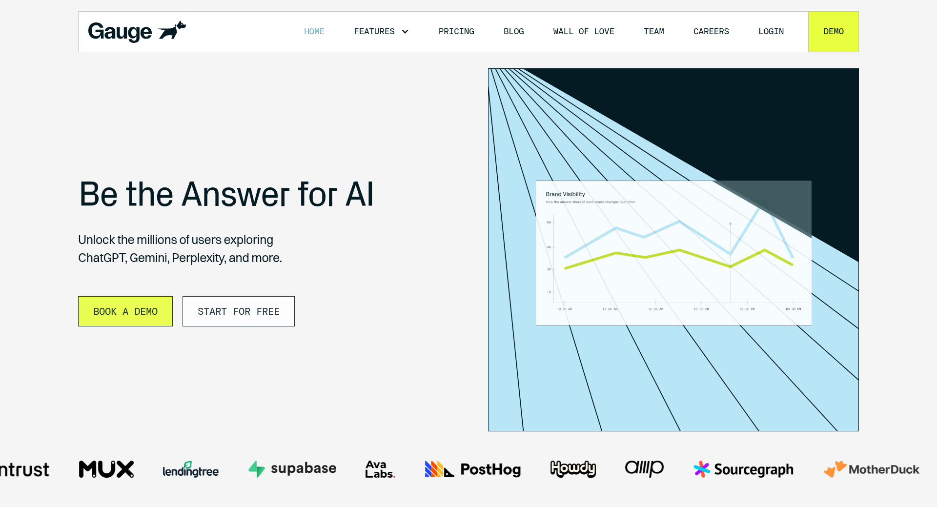 Gauge AI visibility platform