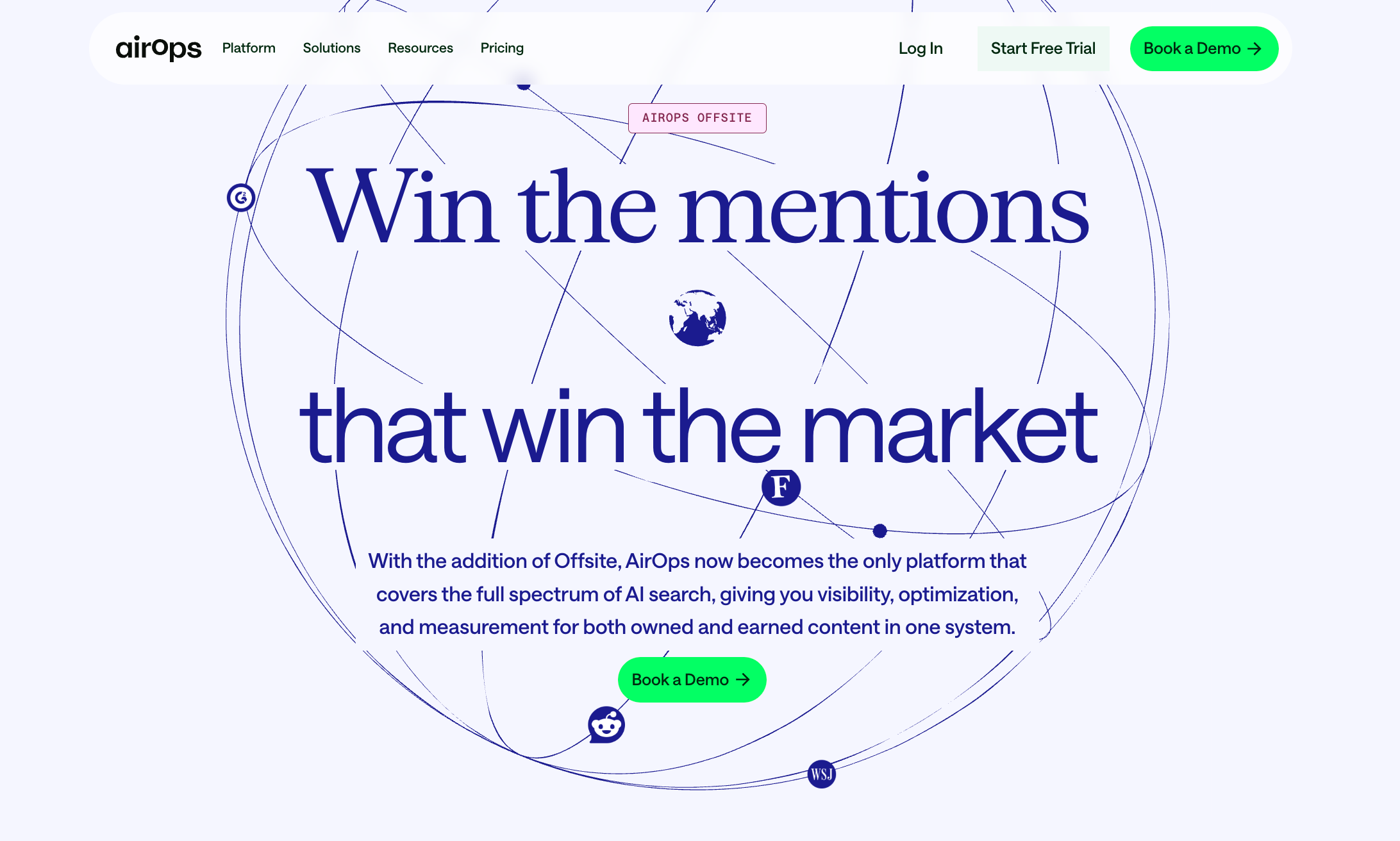 AirOps Offsite product for managing third-party AI visibility and citation monitoring