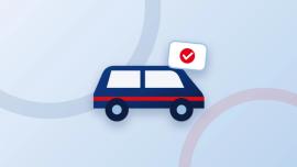Voiture avec une vignette validée