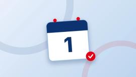 Calendrier au premier jour du mois