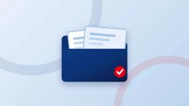 Dossier de documents avec une coche
