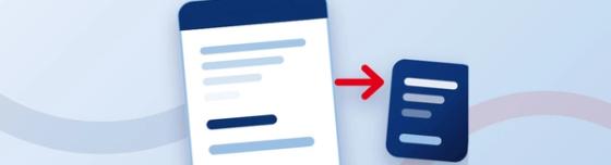 Fiche de paie suivie d'une flèche vers un second document