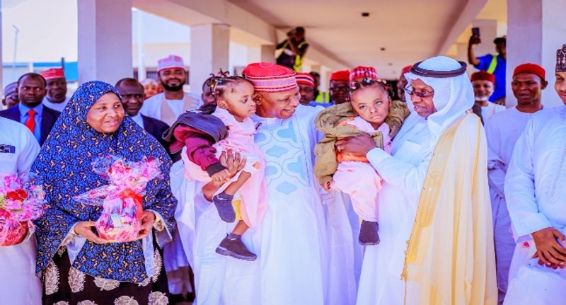 Conjoined Twins Hassana, Husaina Return To Kano After Separation Surgery In Saudi Arabia