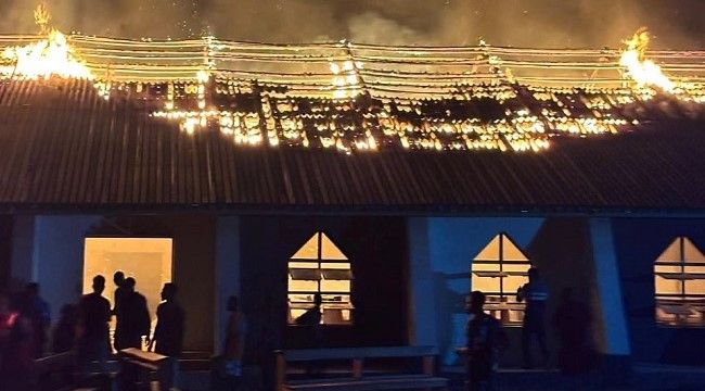 Just In: Fire Guts Catholic Church In Taraba