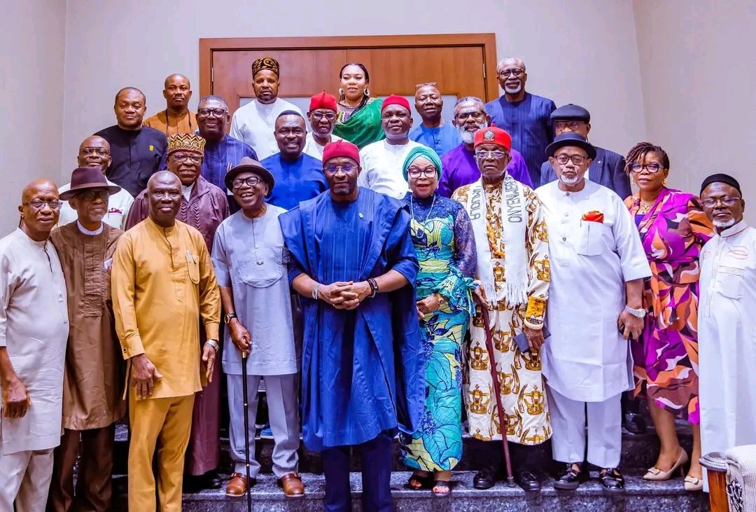 A high-powered delegation of prominent political and community leaders.