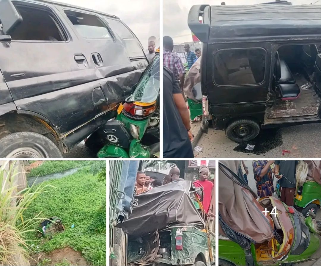 Just In:  Trailer Brake Failure Causes Road Crash at Ogbor Hill, Aba; Multiple Keke Damaged