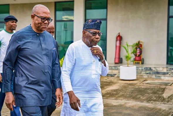 Just In:  Obasanjo, Peter Obi Hold Closed-Door Meeting Amid 2027 Political Realignments