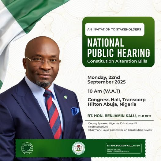 Office of the Deputy Speaker. An Invitation to Stakeholders