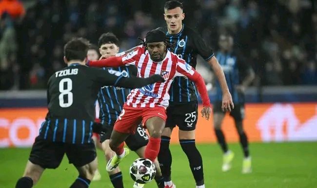 Sports: Lookman, Onyedika On Target As Atletico, Brugge Draw In Champions League
